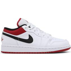 Nike Air Jordan 1 Low GS - White/Gym Red/Black