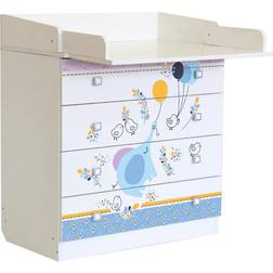 Polini Changing Table Simple 1580 with Elephant