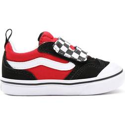 Vans Toddler Checkerboard ComfyCush New Skool V - Black/Red