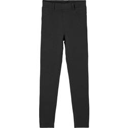 Name It Unbrushed Cotton Leggings - Black/Black (13186951)