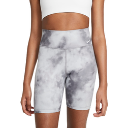 Nike One Icon Clash Printed Shorts Women - Smoke Grey/White