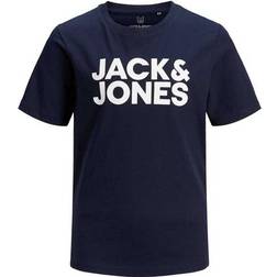 Jack & Jones Boy's Drenge Logo T-shirt - Blue/Navy Blazer