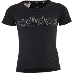 Adidas Girl's Essentials T-shirt - Black/White (GN4042)