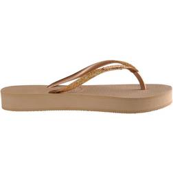 Havaianas Slim Flatform Glitter - Rose Gold