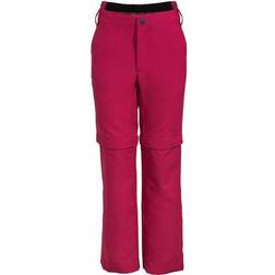 Vaude Kid's Detective Stretch Zip-Off Pants - Crimson Red (422609770980)