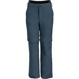 Vaude Kid's Detective Stretch Zip-Off Pants - Steelblue (422613030920)