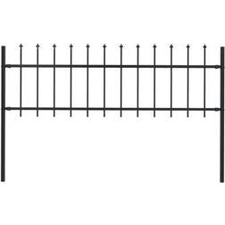 vidaXL Garden Fence with Spear Top 170x110cm