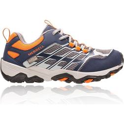 Merrell Big Kid's Moab FST Low Waterproof - Navy/Grey/Orange