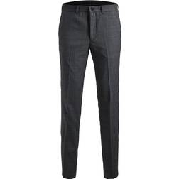 Jack & Jones Super Slim Fit Habit Trouser - Grey/Dark Grey