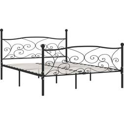 vidaXL Bed Frame with Slatted Base 105cm Sängram