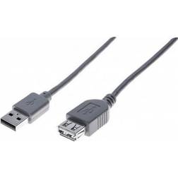 Hypertec USB A-USB A M-F 2.0 3m