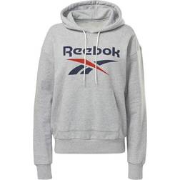 Reebok Identity Logo French Terry Hoodie Women - Medium Grey Heather