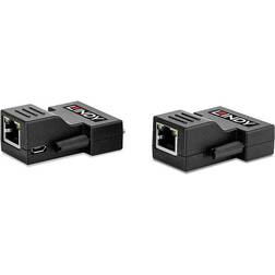 Lindy 2DVI-2RJ45/USB Micro-B M-F 70m