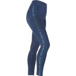 Shires Aubrion Brook Logo Riding Tights Women