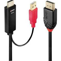 Lindy HDMI/USB A-DisplayPort 1.4 2m