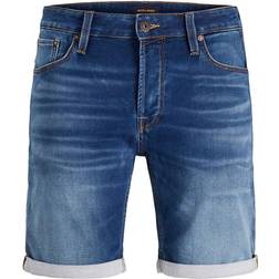 Jack & Jones Rick Icon GE 006 Denim Shorts - Blue/Blue Denim