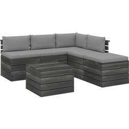 vidaXL 3061924 Loungesett, 1 Bord inkl. 4 Soffor