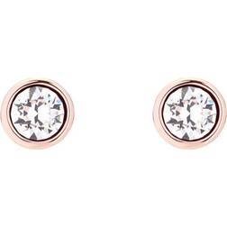 Ted Baker Sinaa Studs - Rose Gold/Transparent