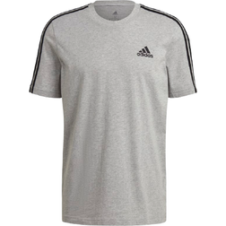 Adidas Essentials 3-Stripe T-shirt - Medium Grey Heather