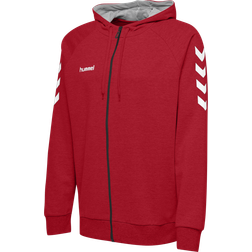 Hummel Go Cotton Zip Hoodie - True Red