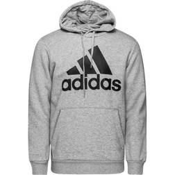 Adidas Essentials Fleece Big Logo Hoodie - Medium Grey Heather/Black