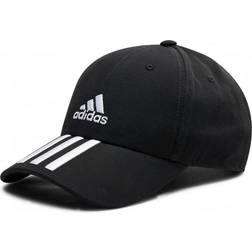 Adidas Baseball 3-Stripes Twill Cap Unisex - Black/White/White