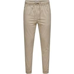 Only & Sons Solid Colored Chinos - Beige/Chinchilla