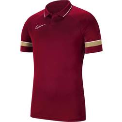 Nike Academy 21 Polo Shirt Men - Team Red/White/Jersey Gold/White