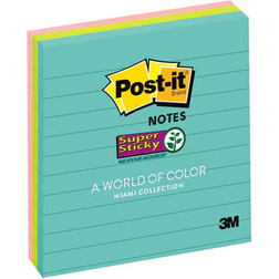 3M Post-it Super Sticky Notes Miami Cllection 101x101mm