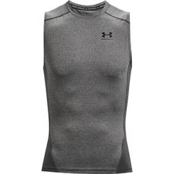 Under Armour HeatGear Armour Sleeveless Men - Carbon Heather/Black