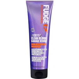 Fudge Everyday Clean Blonde Damage Rewind Violet-Toning Shampoo 250ml