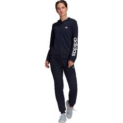 Adidas Essentials Logo French Terry Tracksuit Women - Legend Ink/White