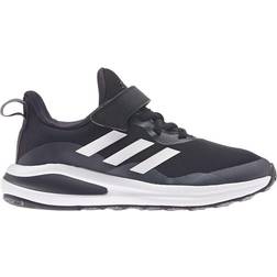 Adidas Kid's FortaRun Elastic Lace Top Strap - Core Black/Cloud White/Gray Six