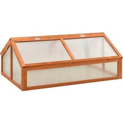 vidaXL Greenhouse 120x80x50cm Holz Polykarbonat