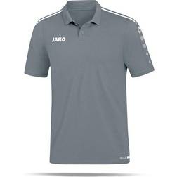 JAKO Striker 2.0 Polo Shirt Men - Stone Grey/White