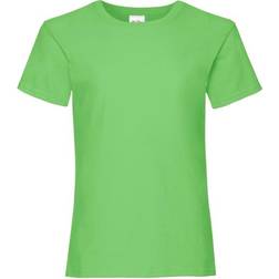 Fruit of the Loom Girl's Valueweight T-Shirt - Lime (61-005-0LM)