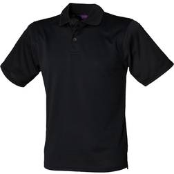 Henbury Coolplus Polo Shirt - Black