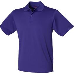 Henbury Coolplus Polo Shirt - Bright Purple