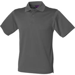 Henbury Coolplus Polo Shirt - Charcoal Grey