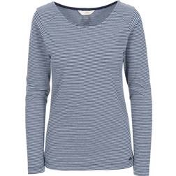 Trespass Caribou Women's Striped Long Sleeve T-shirt - Navy Marl