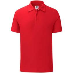 Fruit of the Loom Iconic Polo Shirt Unisex - Red