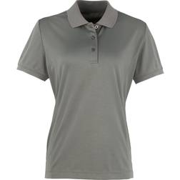 Premier Coolchecker Pique Polo Shirt - Dark Grey