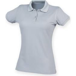 Henbury Ladies Coolplus Polo Shirt - Silver Grey