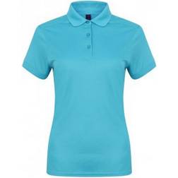 Henbury Ladies Micro-Fine Pique Polo Shirt - Turquoise