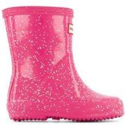 Hunter Original Kid's First Giant Glitter Wellington - Thrift Pink