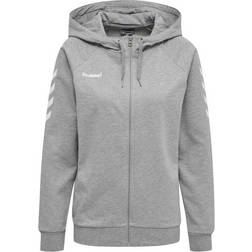 Hummel Go Cotton Zip Hoodie Women - Grey Melange