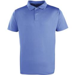 Premier Coolchecker Studded Plain Polo Shirt - Royal