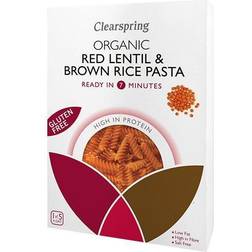 Clearspring Organic Gluten Free Red Lentil & Brown Rice Pasta 250g