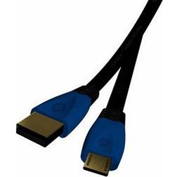 Gioteck PS4 XC1 Charging Cable - Black/Blue