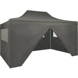 vidaXL Professional Folding Party Tent with 4 Sidewalls